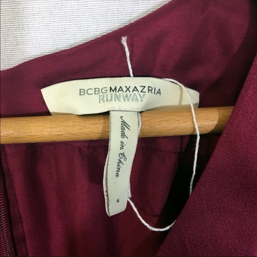 BCBGMaxAzria Runway Raspberry Silk Mini - Picture 5 of 10